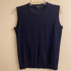 J. Crew Cotton Jackie Shell Navy Blue